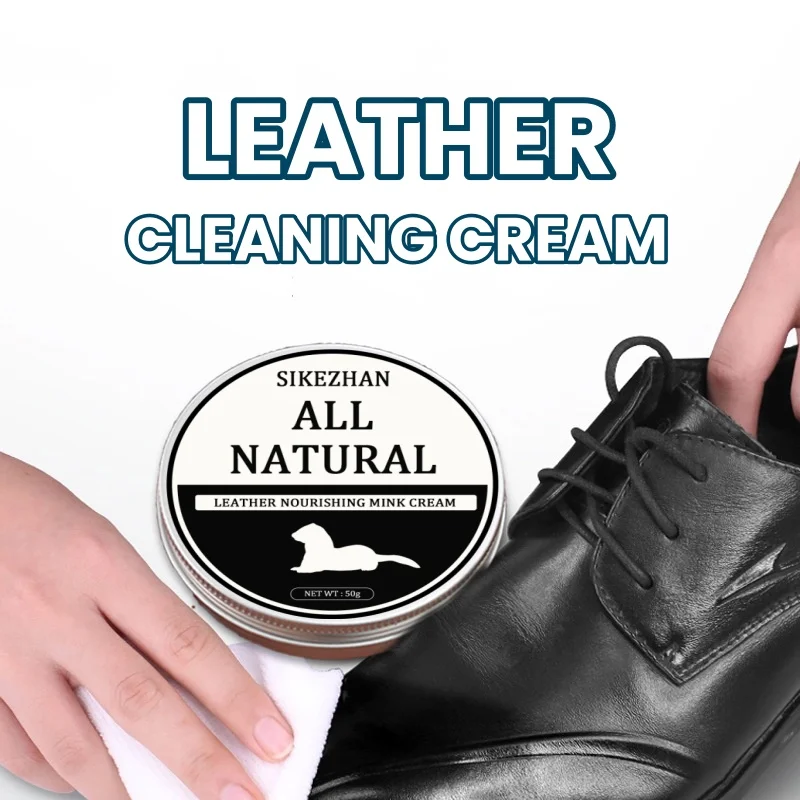 Shoe Cleaner - SIKEZHAN Lederen bankreiniger Poetsmiddel Nertsolie Crème