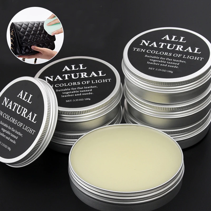 Leather Shoe Polish - 30 ml/100 ml crème met nertsenolie