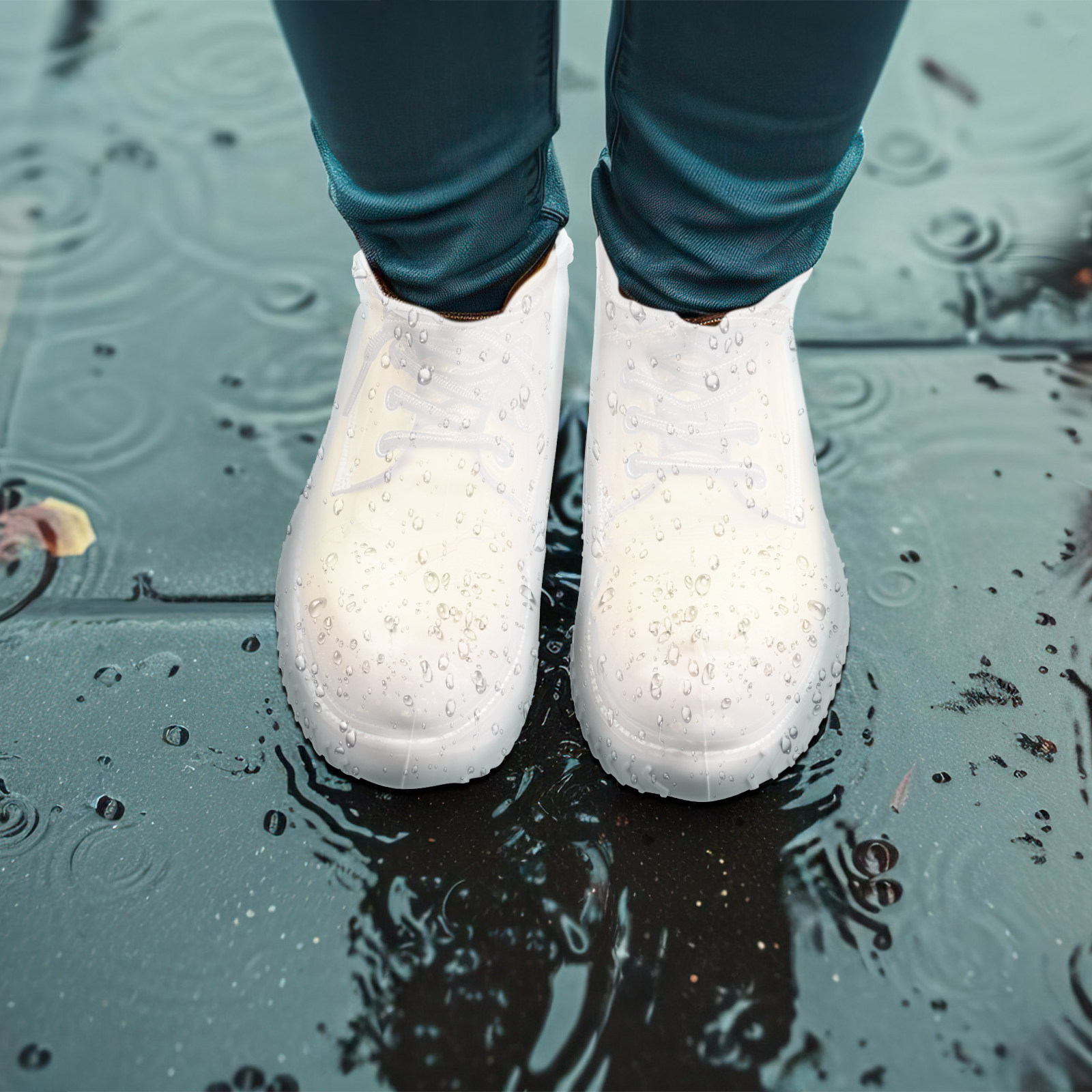 2 paar witte, maat L, waterdic - Sneaker Protector recensie en prijs